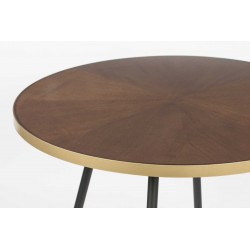 Table à manger vintage ronde 91 cm - DENISE