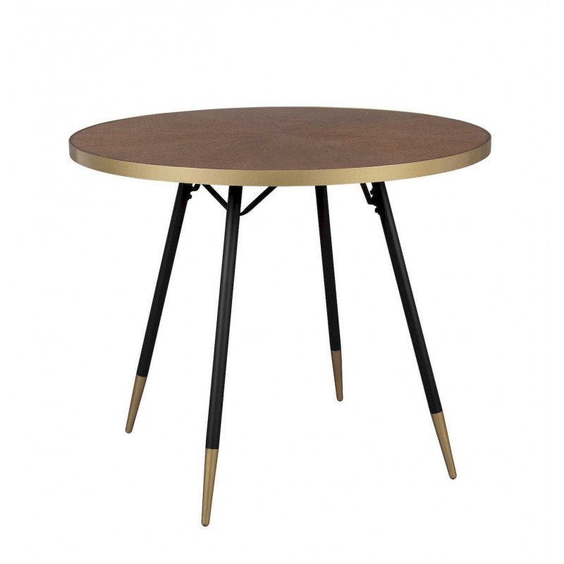 Table à manger vintage ronde 91 cm - DENISE Table à manger vintage ronde 91 cm - DENISE