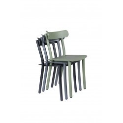 Chaise de jardin bistrot en métal Dutchbone - FRIDAY