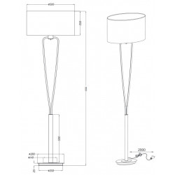 Lampadaire design Trio - PARIS II