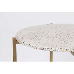 Table d'appoint en terrazzo Boite à design - MARIO