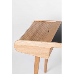 Bureau scandinave en bois avec tiroir sur rail BARBIER - Zuiver