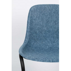 Lot de deux chaises Thirsty avec coque en bouteilles recyclées - Zuiver
