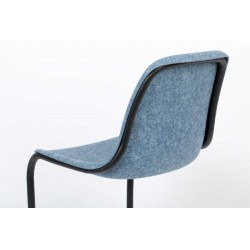 Lot de deux chaises Thirsty avec coque en bouteilles recyclées - Zuiver