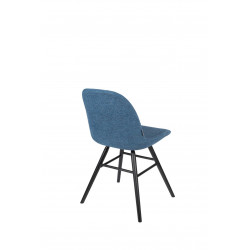 Lot deux chaises scandinaves bleues