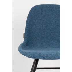 Lot deux chaises scandinaves bleues