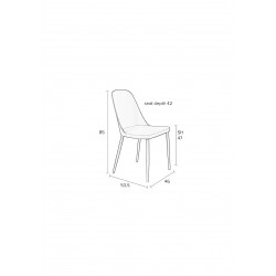 Chaises déco PIP pastel - Boite à design - Lot de 2