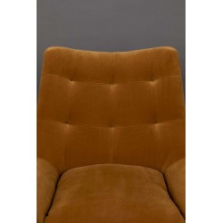 Fauteuil de salon vintage en tissu GLODIS - Dutchbone