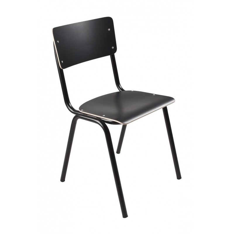 4 Chaises école BACK TO SCHOOL HPL par Zuiver 4 Chaises école BACK TO SCHOOL HPL par Zuiver