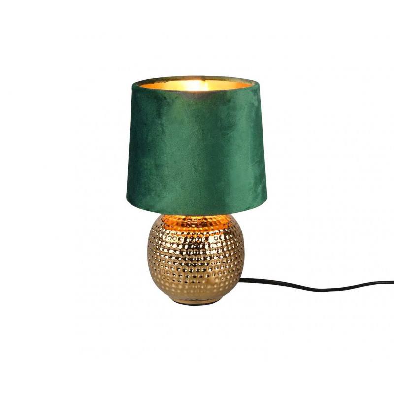 Lampe à poser Sophia verte et or Lampe à poser Sophia verte et or