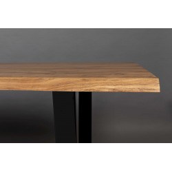 Table à manger AKA en bois et métal - Dutchbone