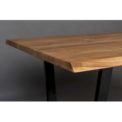 Table à manger AKA en bois et métal - Dutchbone