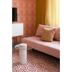 Table d'appoint ROSALINA en terrazzo blanc - Zuiver