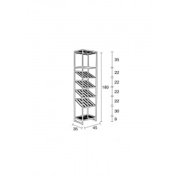 Range bouteilles en métal Cantor S - Zuiver