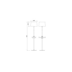 Lampadaire design USB- Nordica II