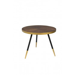 Table basse vintage ronde 61 cm - DENISE