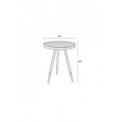 Table d'appoint vintage ronde - DENISE