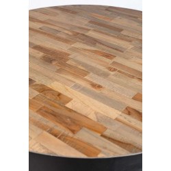 Table de bistrot ronde en bois et métal - Maze - Boite à design