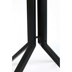 Table de bar bistrot ronde en bois et métal H93 cm - Maze - Boite à design