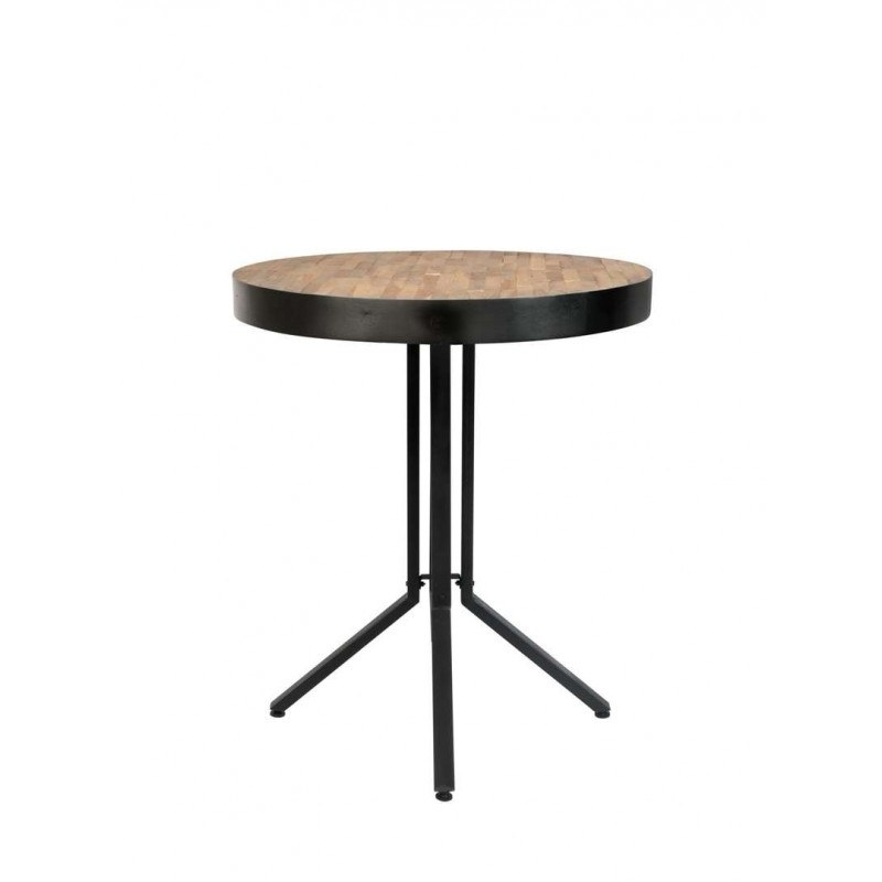Table de bar bistrot ronde en bois et métal H93 cm - Maze - Boite à design Table de bar bistrot ronde en bois et métal H93 cm - Maze - Boite à design
