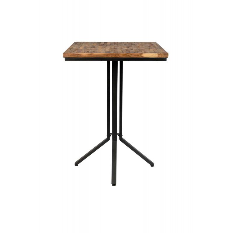 Table de bar bistrot carrée en bois et métal H110 cm - Maze - Boite à design Table de bar bistrot carrée en bois et métal H110 cm - Maze - Boite à design