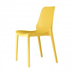 Chaise design jaune Ginevra en polypropylène - lot de 2 - Scab design