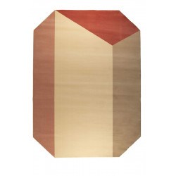 Tapis décoratif octogonal HARMONY rouge 200X290 - Zuiver