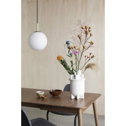 Suspension en verre blanc ORION 25cm par Zuiver