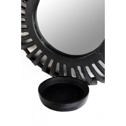 Petit miroir déco bougeoir style aztèque