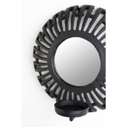 Petit miroir déco bougeoir style aztèque
