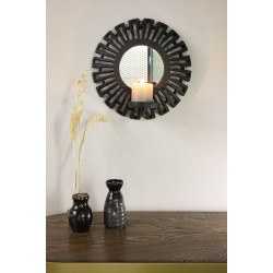 miroir porte bougie azteque