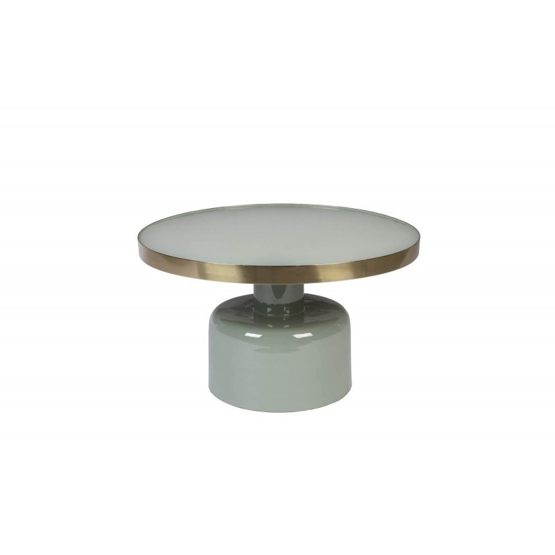 Table basse verte vintage Glam émaillée glossy - Zuiver Table basse verte vintage Glam émaillée glossy - Zuiver