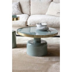 Table basse vintage Glam émaillée glossy - Zuiver