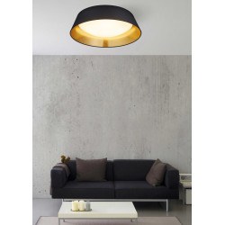 Ambiance salon plafonnier rond