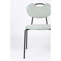 Chaises design en tissu Aspen - lot de 2