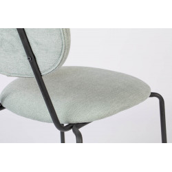 Chaises design en tissu Aspen - lot de 2