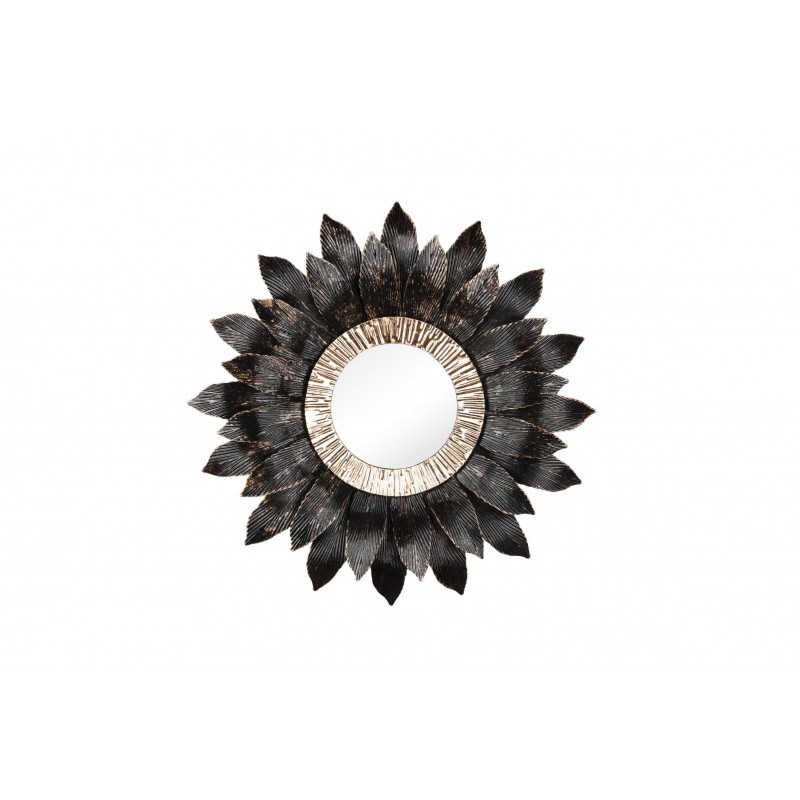 Miroir Lilly 60 cm noir et or Miroir Lilly 60 cm noir et or