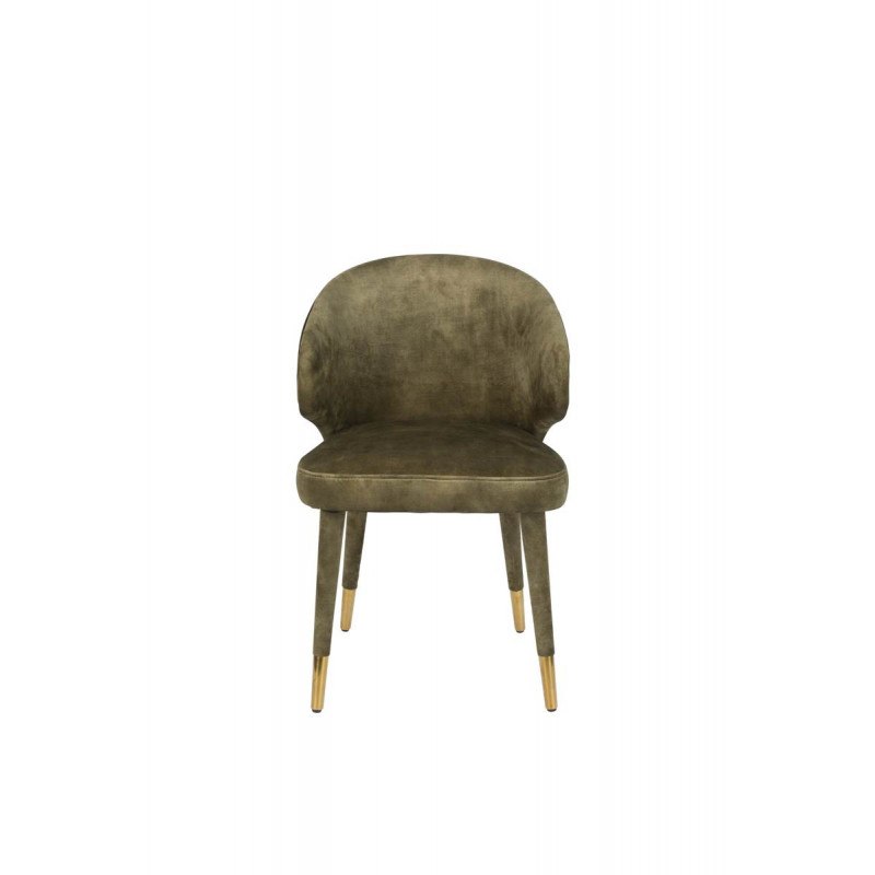 Chaise en tissu vert Lunar par Dutchbone Chaise en tissu vert Lunar par Dutchbone
