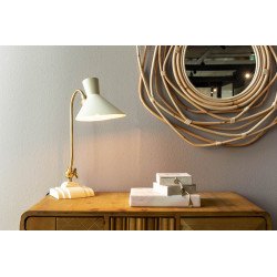 Lampe de bureau vintage ivoire GAIA - Dutchbone