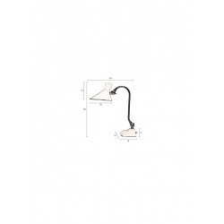 Lampe de bureau vintage ivoire GAIA - Dutchbone