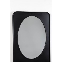 Miroir d'entrée ovale PASCAL en métal - Boite à design