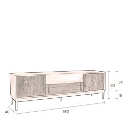 Buffet en bois Nairobi - Dutchbone