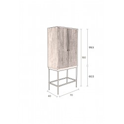 Meuble de rangement en bois Nairobi - Dutchbone