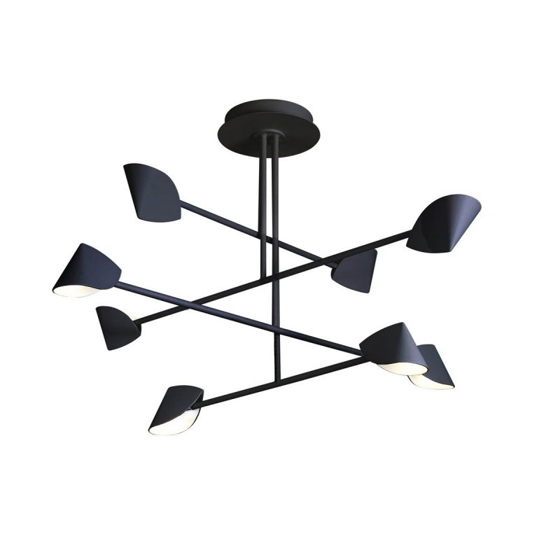 Plafonnier led design noir Capuccina - Mantra Plafonnier led design noir Capuccina - Mantra