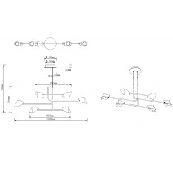 Suspension led design Capuccina 6L - Mantra