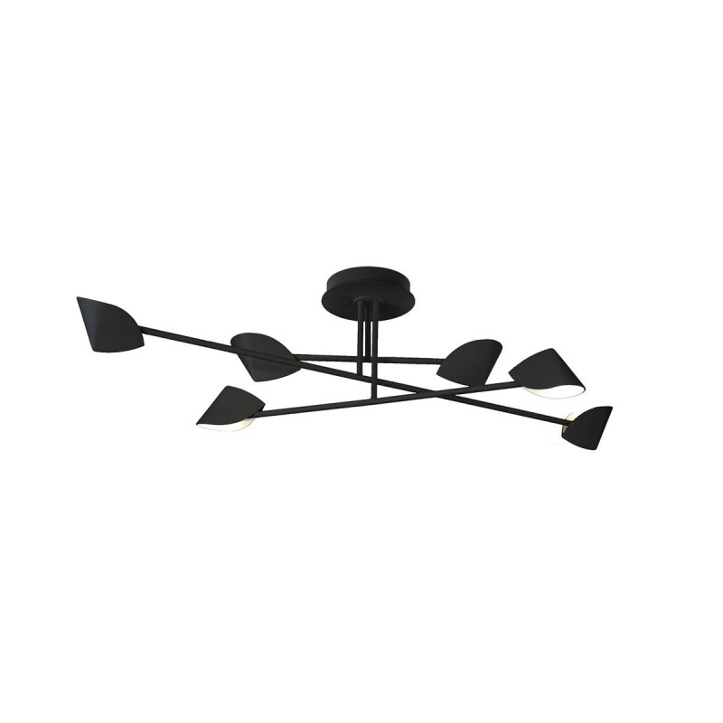 Plafonnier led noir design Capuccina 6L - Mantra Plafonnier led noir design Capuccina 6L - Mantra