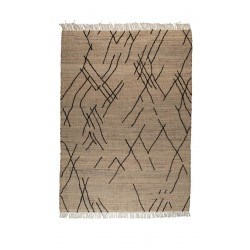 Tapis beige ethnique fait main SHANK 170X240 - Dutchbone