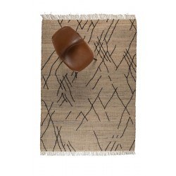 Tapis beige ethnique fait main SHANK 170X240 - Dutchbone