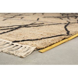 Tapis beige ethnique fait main SHANK 170X240 - Dutchbone