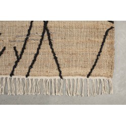 Tapis beige ethnique fait main SHANK 170X240 - Dutchbone